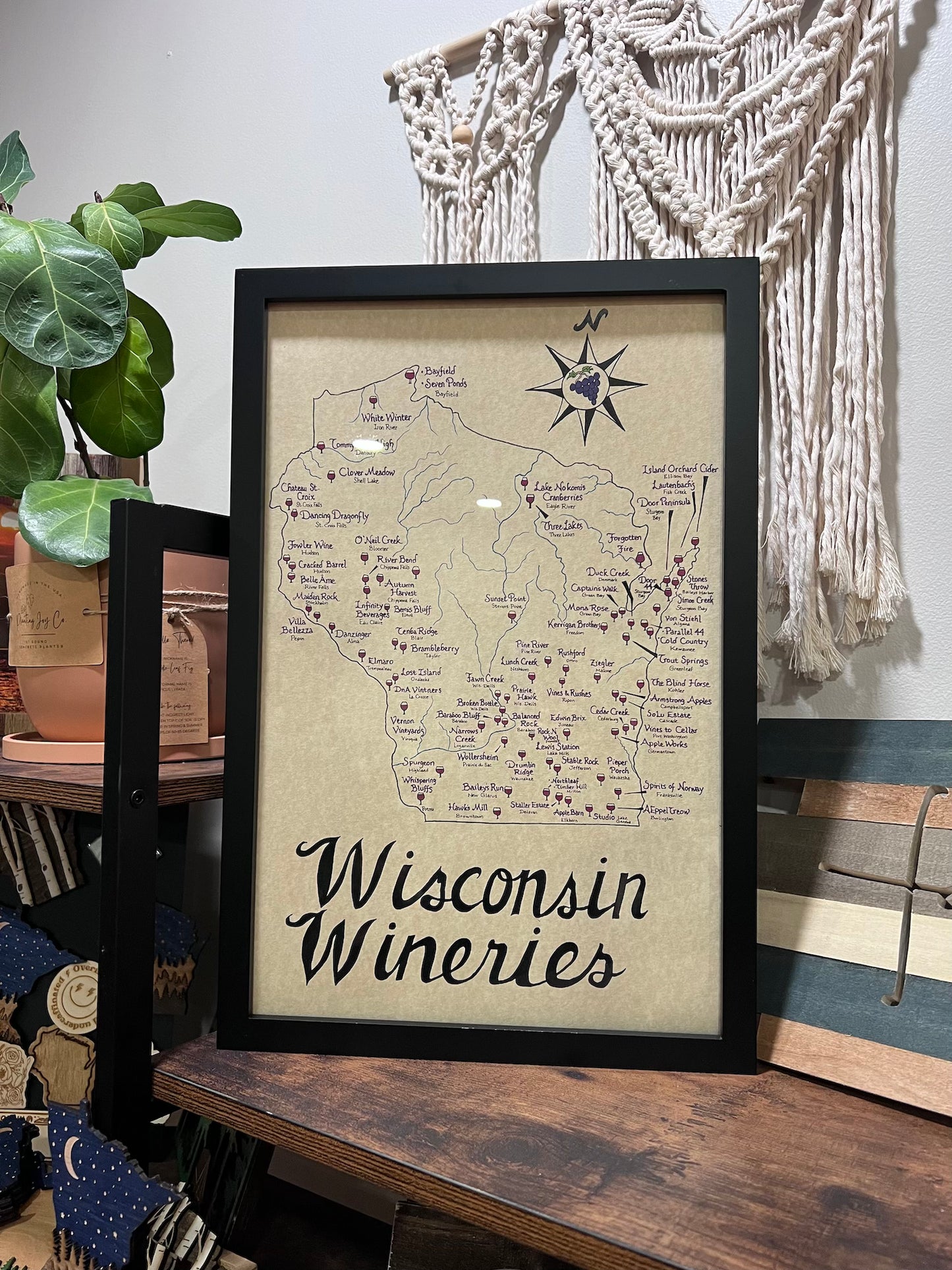 Wisconsin Wineries Map