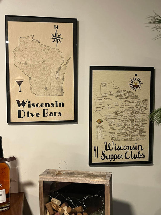 Wisconsin Supper Clubs Map